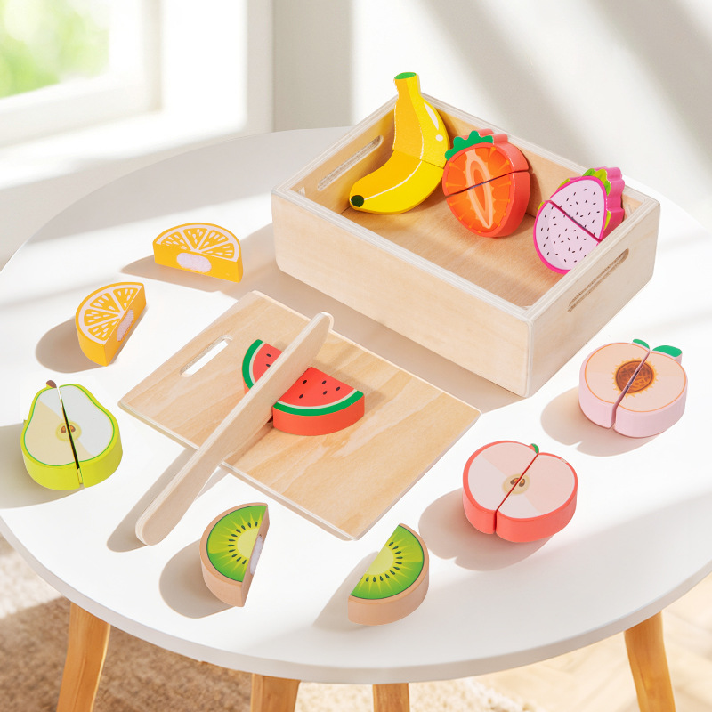 Wooden Cut and Stamp Food Simu - огляд і ціна Kids Toys Kitchen Set